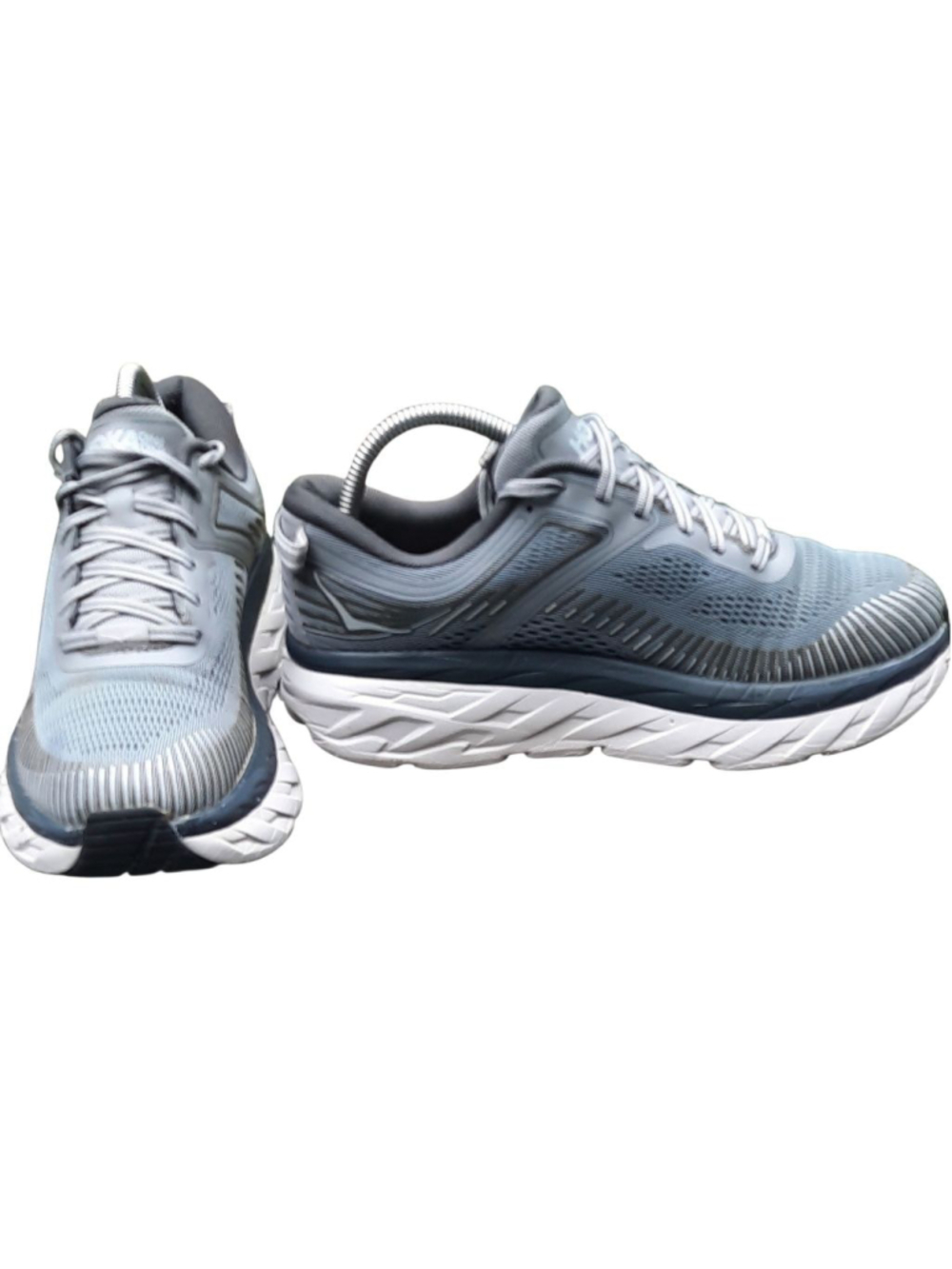 Hoka One One 1110518 BONDI 7 Gray Running Shoes Mens size 7.5/ Womens Size 9 - Picture 5 of 5